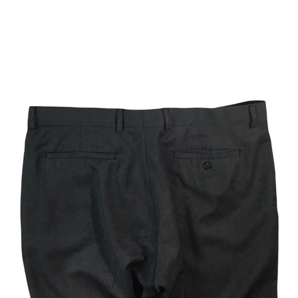 MJ239 Mens BANANA REPUBLIC Designer Modern Fit WOOL Dress Pants 36x30